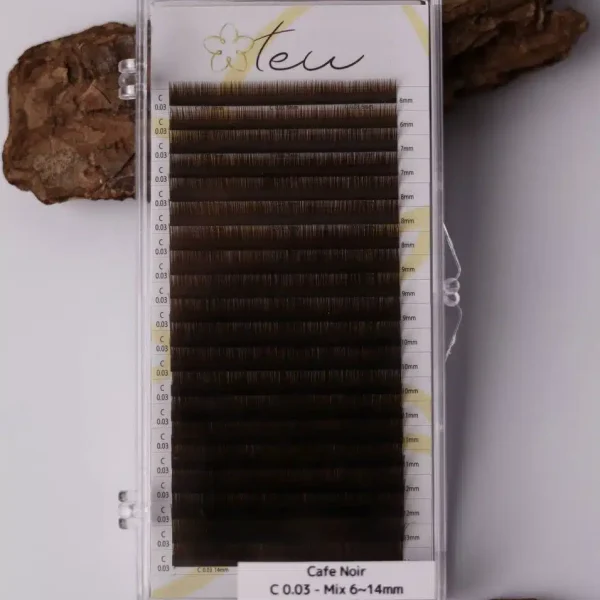 Вії C 0.03 Cafe noir (6-14)