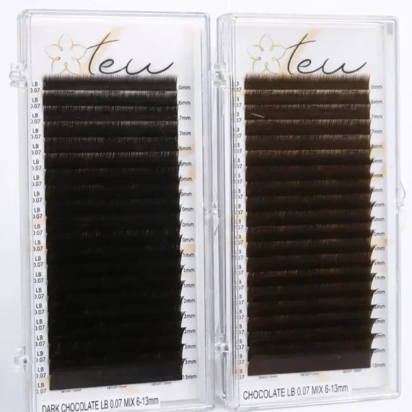 Вії LB 0.07  DARK CHOCOLATE (6-13) (trend line)